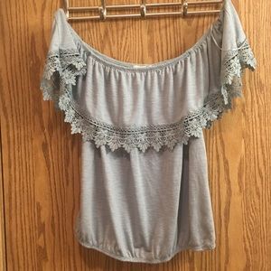 Off the shoulder top.